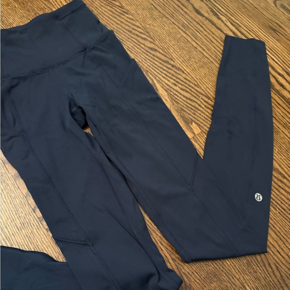 Navy Lululemon leggings - Picture 2 of 4